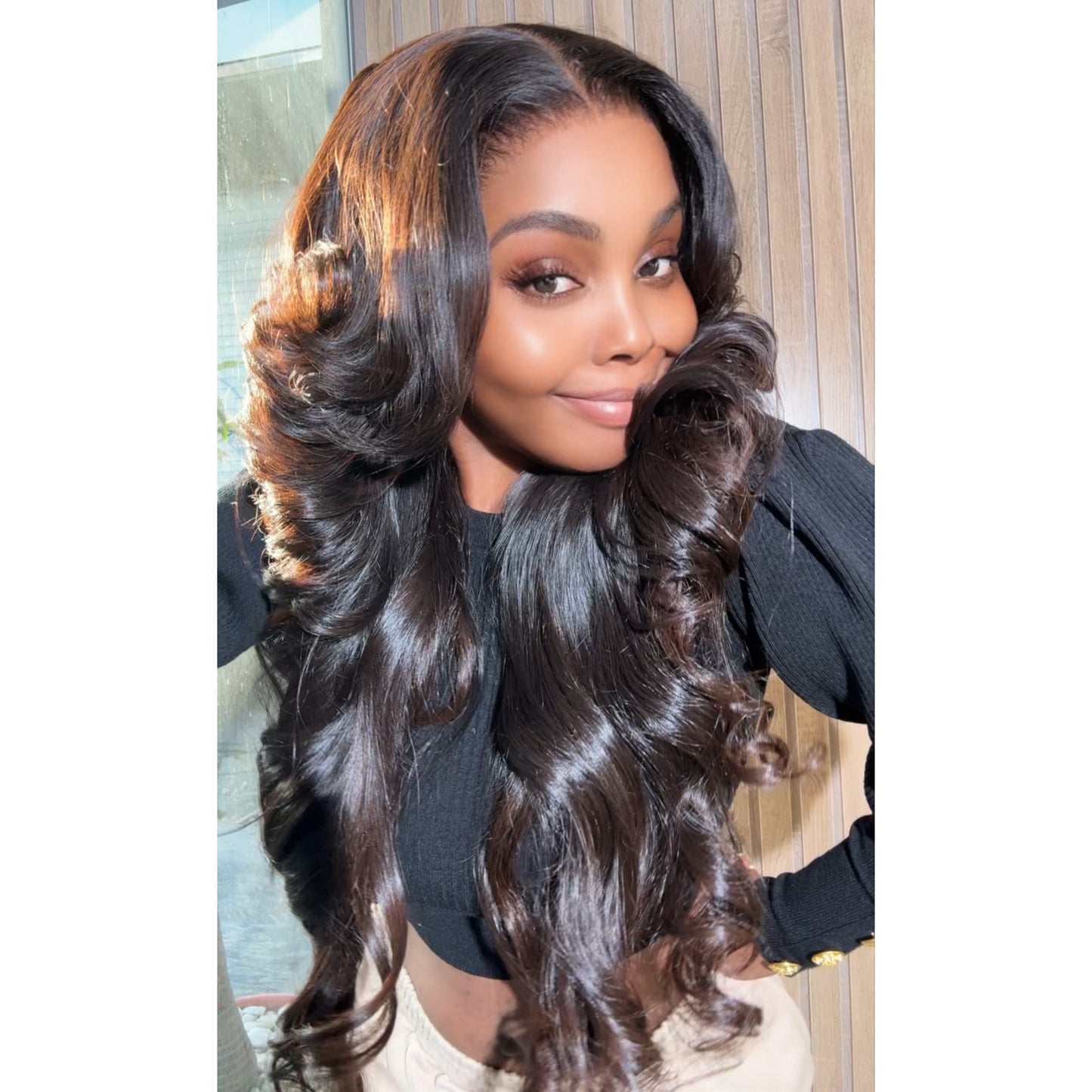 28" LAYERED DONOR WAVY WITH 13X6 HD FRONTAL WIG