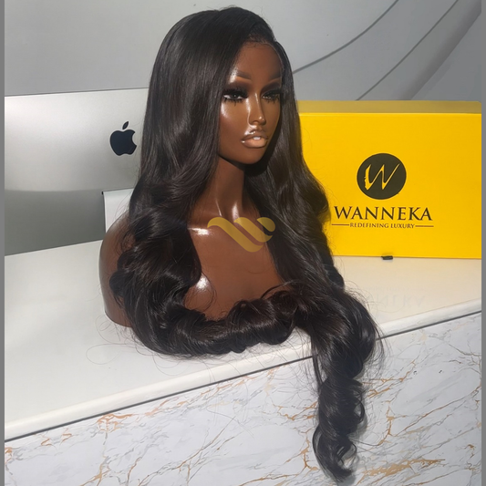 32" DONOR RAW WAVY WITH HD 13X6 FRONTAL WIG