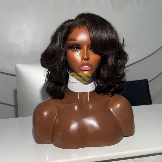 10" DONOR BOUNCY WITH 13X6 HD FRONTAL WIG