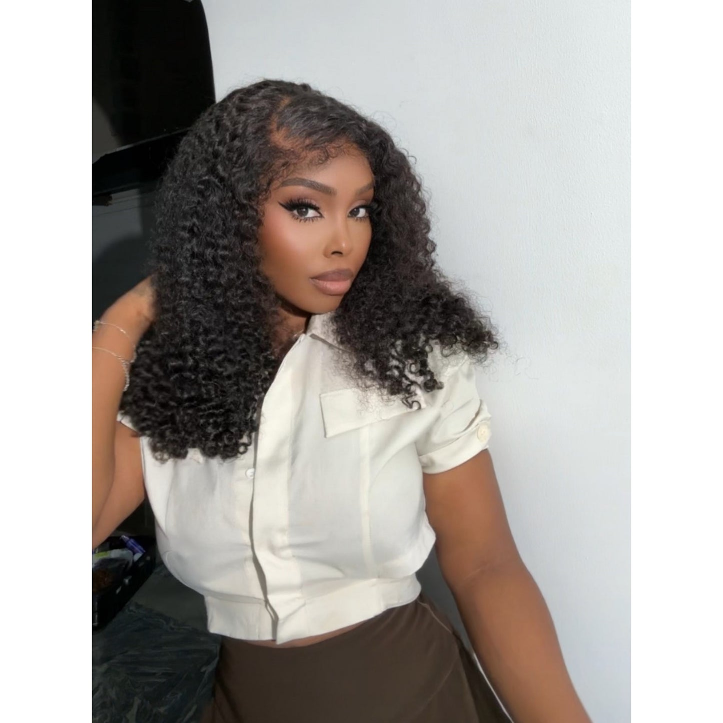 DONOR CURLY WITH HD FRONTAL CLOSURE WIG