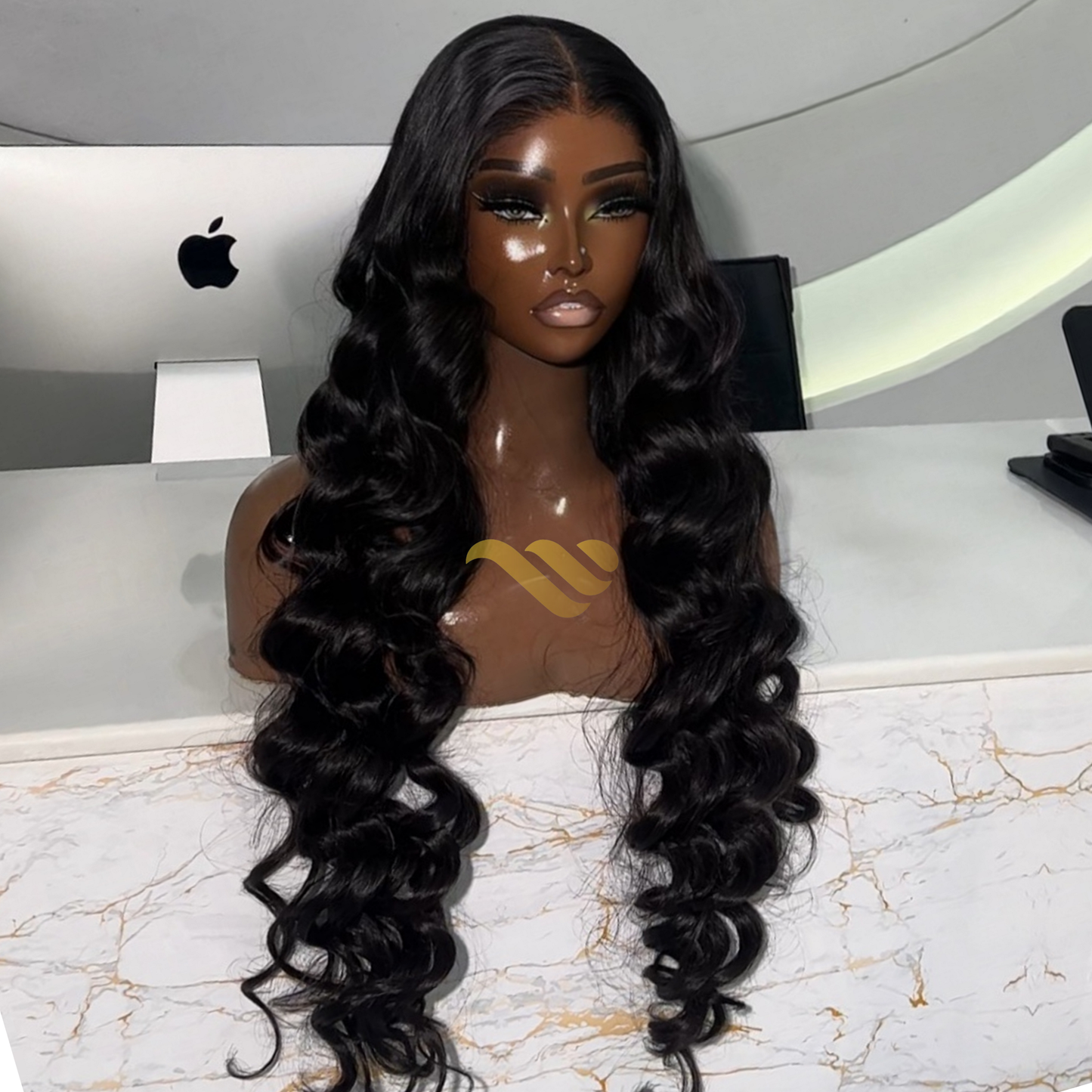 32" RAW WAVY WITH 6X6 HD CLOSURE WIG